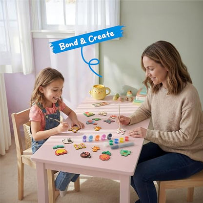 JOYIN 12 Wooden Magnet Painting Kit - Arts and Crafts for Kids Ages 3-8 - style: Nature