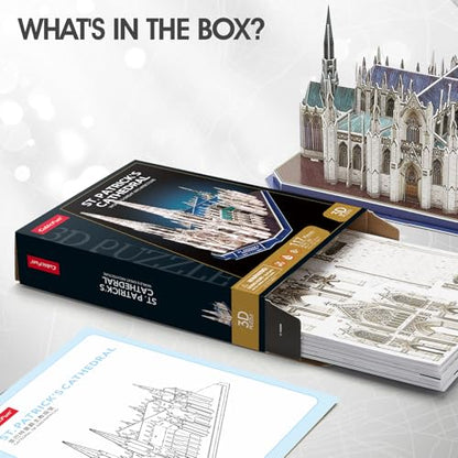 CubicFun 3D Puzzle for Kids St. Patrick's Cathedral New York, 117 Pieces - style: 1 USA | St. Patrick's Cathedral
