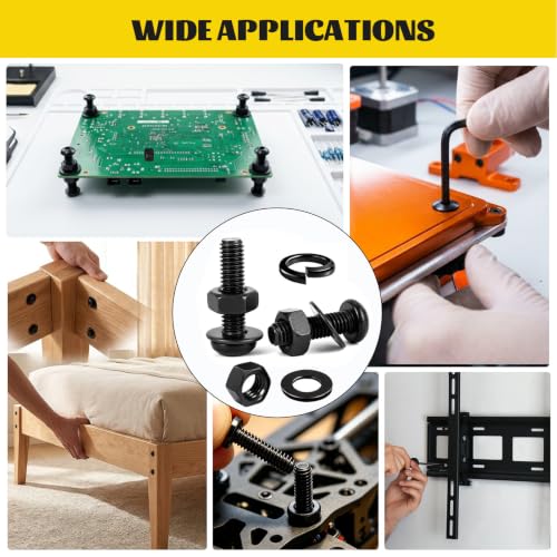 1520PCS M2.5 Hex Button Screws Assortment Kit, M2.5x4/6/8/12/16/20 mm - size: M2.5 1520pcs