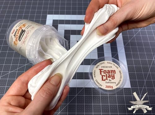The Foamory White Cosplay Foam Clay (900g) High Density Air Dry Craft Clay - color: White, size: 900g