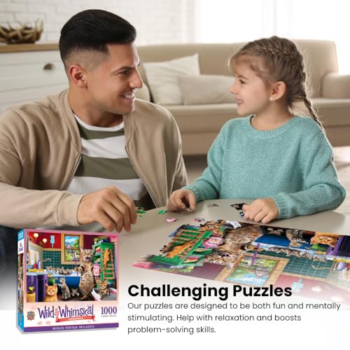 MasterPieces - 1000 Piece Jigsaw Puzzle, Chicken Dance, Funny Animals, Activity for Adults, Family, Kids, Matte Finish, 19.25" x 26.75" - size: 1000 Piece