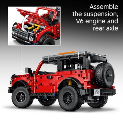 LEGO Technic Kids Toy Car - Building Kit for Boys and Girls, Ages 10+, Makes a Cool Birthday Gift, Authentic Ford Trim & Details - 42213
