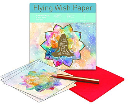 Flying Wish Paper Mindful Mini Wishing Kit, Meditation & Mindfulness Gift