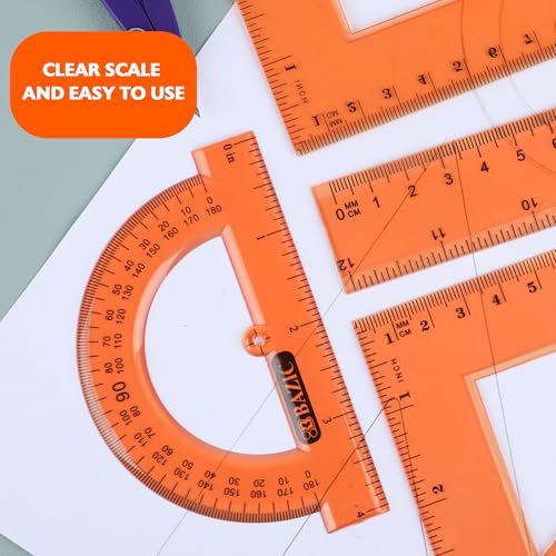 BAZIC Products 4-Piece Geometry Set with Compass, 144-Case - size: 144-Pack