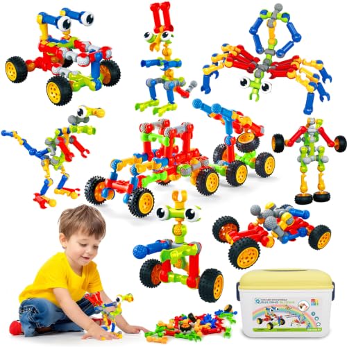 STEM Toys for 3 4 5 6 7 8+ Year Old Boy Birthday Gift, Boys Toy Age 4-6 6-8 - style: 142pcs