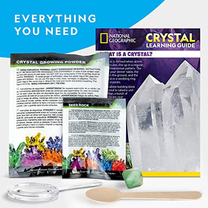 National Geographic Jumbo Glow-in-the-Dark Crystal Growing Kit for Kids - style: 1 Giant Glowing Crystal
