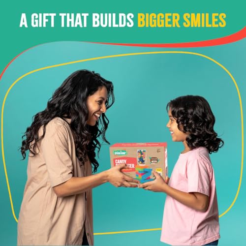 SparkJump Candy Dispenser Woodworking Kit – Complete STEM Building Kit for Kids with FSC-Certified Wood, Paints & Tools, DIY Gumball Machine Craft for Boys & Girls, Ages 6+
