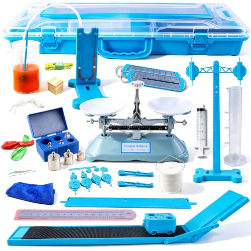 Physics Mechanics Lab Kit, Physics Experiment Set with Balance Scale Pulley