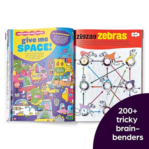 brainPLAY Nearly Impossible Puzzles: Highlights Puzzle Book for Kids with Super Hard Brain Teasers, Logic Games, Hidden Objects and Wordplay for Puzzle Lovers Ages 7 and Up (brainPLAY Puzzle Books)