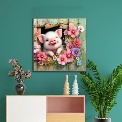 HITO Pig Diamond Painting Kits for Adults Pig Diamond Art Kits for Adults - color: G9467