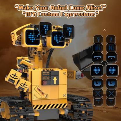 5-in-1 Excavator Robot Kit for Kids 6-12, STEM Coding Building Toy - size: K96286