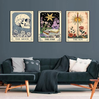 Axquilon 3 Pack Tarot Diamond Art Kits for Adults 12x16 inch - color: 3 Pack Tarot