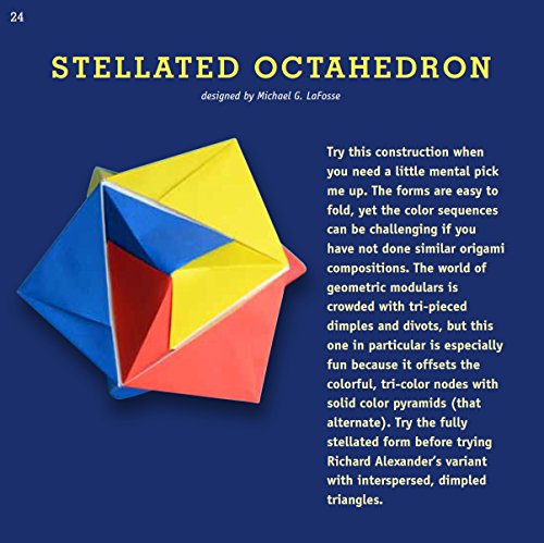 Geometric Origami Mini Kit: Folded Paper Fun for Kids & Adults! This Kit Contains an Origami Book with 48 Modular Origami Papers and Instructional Videos
