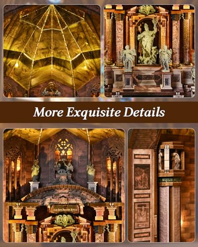 MiniCity Duomo di Milano DIY Book Nook Kit, Miniature Dollhouse Kit - color: Notre-dame Bacilica