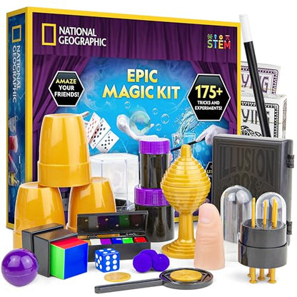 National Geographic Epic Magic Kit with 175+ Tricks for Kids 8-12 - style: 175+ Magic Tricks