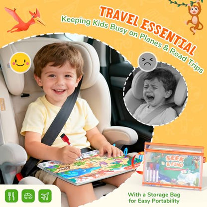 JoyCat Seek & Find Game Book - Animal Preschool Learning Activity - style: 4. Seek & Find Animals