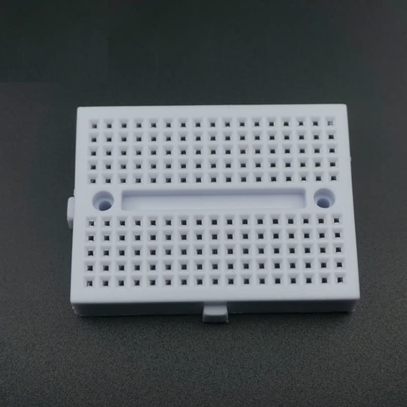 WWZMDiB 6 Pcs Mini Small Breadboard kit White 170 Tie Points (Includes 10-pin Male/Female + 10-pin Male/Female Jumper Wires)