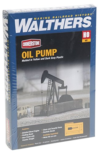 Walthers Cornerstone Walking Beam-Horse Head Oil Pump 933-3170 HO Scale Model Railroad - Structure Kit