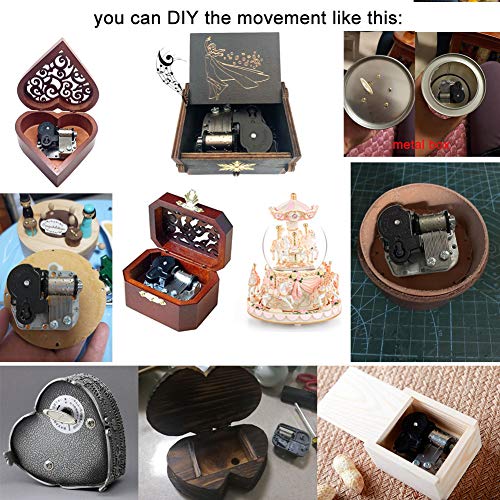 Pursuestar HP HedwigTheme Wind Up Music Box, Yunsheng Clockwork Musical Mechanism Movement for DIY Music Boxes Replacement - style: HaryPoter