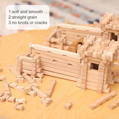 MECCANIXITY 6pcs Wood Sticks 1"x1"x12" Rectangle Wooden Cube - size: 1"x 1" x 12"
