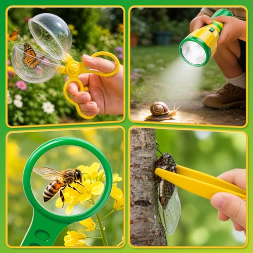 Kids Bug Catcher Kit Outdoor Explorer Set Educational Nature Toy Ages 3-12 - size: 378-2