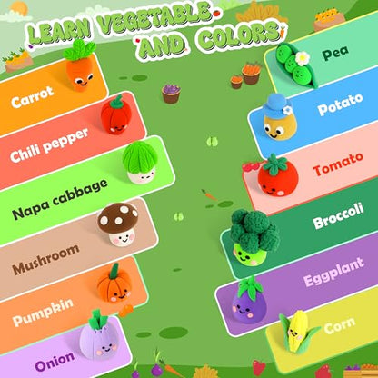 Aestd-ST Air Dry Clay Kit - Vegetable Theme, Modeling Clay for Kids - color: Vegetable Theme