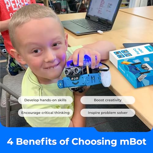 Makeblock mBot Arduino Robot Kit with Scratch Coding Box for Kids Ages 8-12 - size: mBot Coding Box