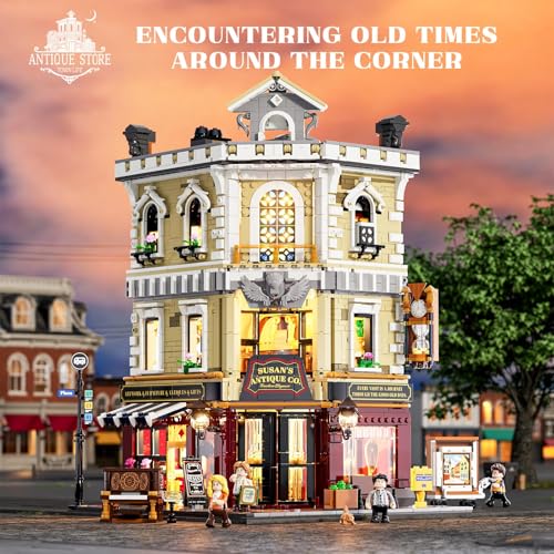 Antique-Store Lighting Building-Bricks Set, 2847 Pcs Modular Building