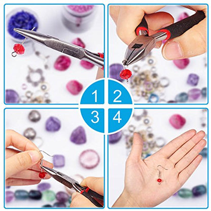 PAXCOO Jewelry Making Supplies Kit with Tools, Wires, Findings for Jewelry Repair and Beading (Pack of 2) - size: Small (Pack of 2)