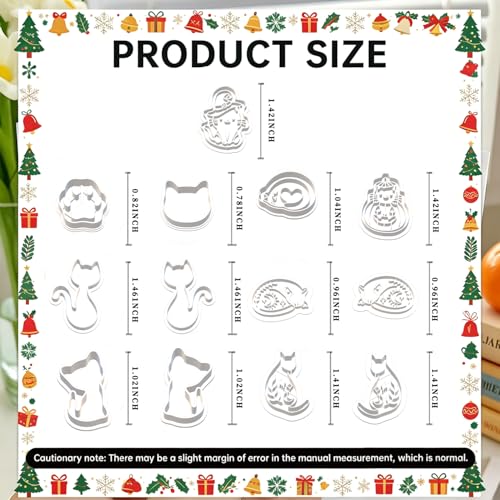 13 Pcs Black Cat Halloween Polymer Clay Cutters Set - Spooky Cat Silhouette & Imprint Cutters for Polymer Clay Jewelry Making, Gift for Cat Lovers, Friends & Family - color: Black cat-2026