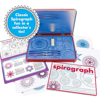Spirograph Design Set Collectors Tin Arts and Crafts for Kids Drawing Kit