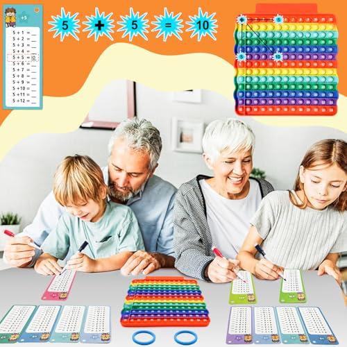Addition Flash Cards + Multiplication Flash Cards + Math Board - color: C+j+p