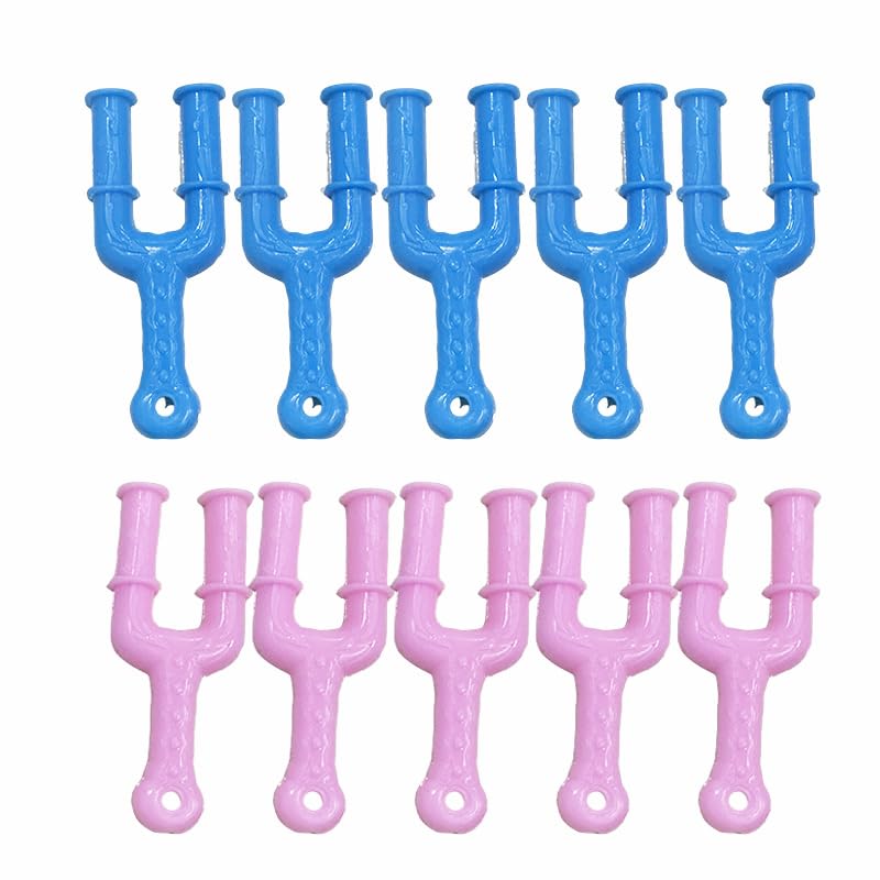 GOUBIANCEN 10 Pcs Y-Shaped Mini Loom Tool,Essential Rubberband Bracelet Making Kit, Professional Plastic Slingshot Hook for Rubber Band Bracelet and Necklace Crafting, DIY Jewelry Making Weaving Tool