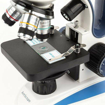 AmScope M158C-2L-E2 Compound Monocular Microscope, 2MP Camera - style: M158C-2L-E2