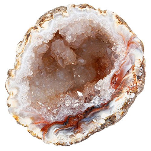 rockcloud Natural Raw Crystal Stone Agate Geode Quartz, 1-2.5"