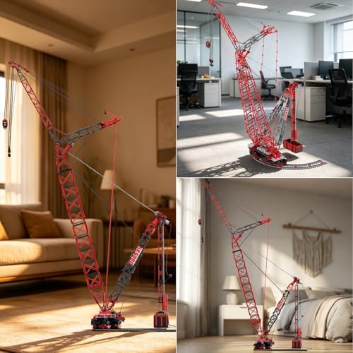 Reobrix RC Crane Building Block Sets Big Remote Control Crane Model