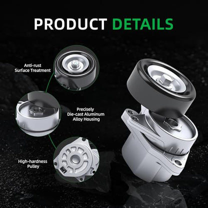 Belt Tensioner and Serpentine Belt Kit #38284 6PK2235 90K-38284B - size: for Altima 2007-2013