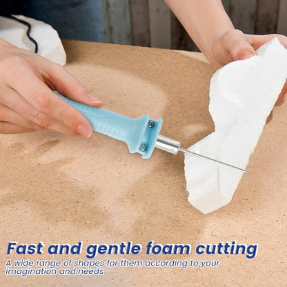 Electric Foam Cutter 18W 5CM Electric Hot Cutter Pen Sturdy Styrofoam Cutting Pen Heat Cutter Tool Foam Cutter Pen with Stand Hot Cutting Tool for Foam Cutting Arts Handcraft (18W 5CM)