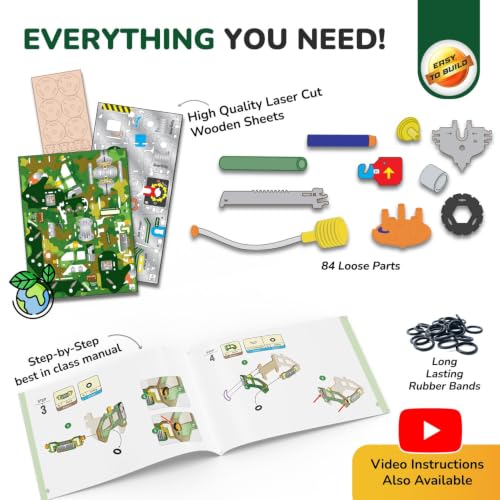 Smartivity DIY Military Vehicle Truck Toy for Kids 8-14 Years - style: Military Truck