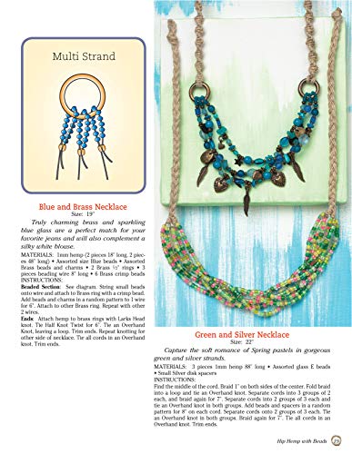 Hip Hemp with Beads: Easy & Awesome Knotted Jewelry with Hemp Cord (Design Originals) DIY Beaded Bracelets, Necklaces, Chokers, and Belts - Projects for Beginners and Creative Crafters
