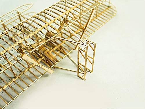 Viloga 3D Wooden Puzzles for Adults, DIY Wright Brothers Flyer Model Aircraft, Laser Cut Balsa Wood Airplane Kits to Builds, Perfect Hobby Models Plane Gift for Adult Teens