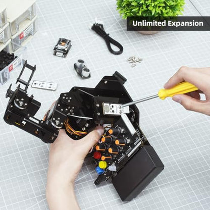 Robotic Arm with Arduino 5DOF/Axis AI Smart Robot Arm Open Source STEM Educational Building Robotics & Engineering Kits, Science/Coding/Programming Set, miniArm Starter Kit