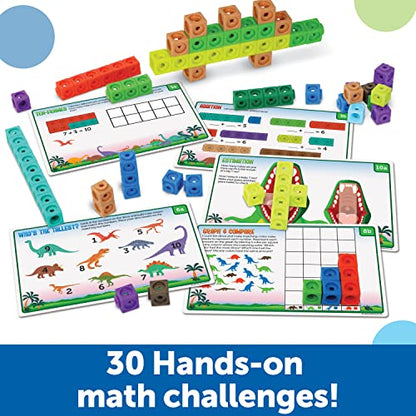 Learning Resources MathLink Cubes Activity Set: Dino Time - style: Dino Time