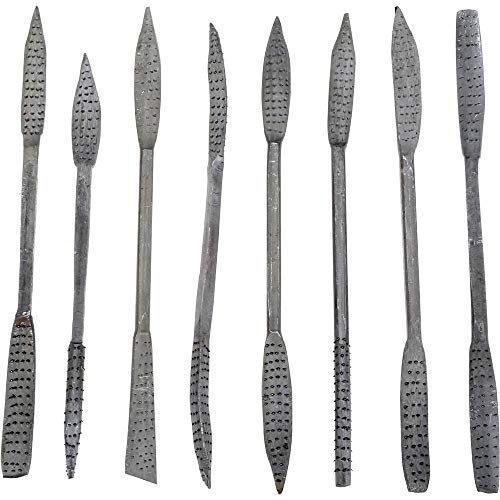 Steelex D2476 Riffler Rasp Set, 8-Piece, Silver