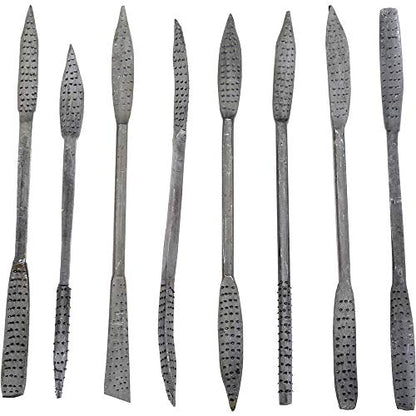Steelex D2476 Riffler Rasp Set, 8-Piece, Silver