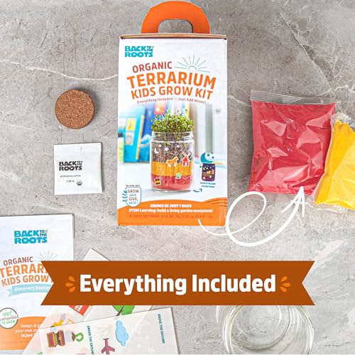 Back to the Roots Terrarium Grow Kit - Easy-to-Use DIY Set for All Ages Small