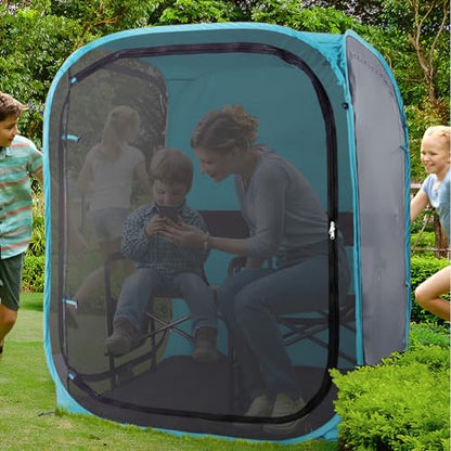 WeatherPod® MyPod™ Mesh 1-Person Pop-Up Sports Shelter - color: Black, size: X-Large