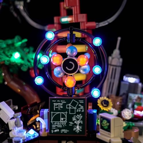 Upgraded Led Light Kit Compatible with Lego Ideas The Evolution of STEM Building Set, Lights Decoration Compatible with Lego 21355 (Model Not Included)