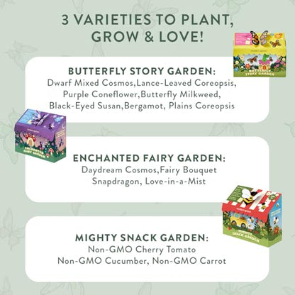 Modern Sprout Magical Minds Garden Kit - Seed Starter Kit for Kids