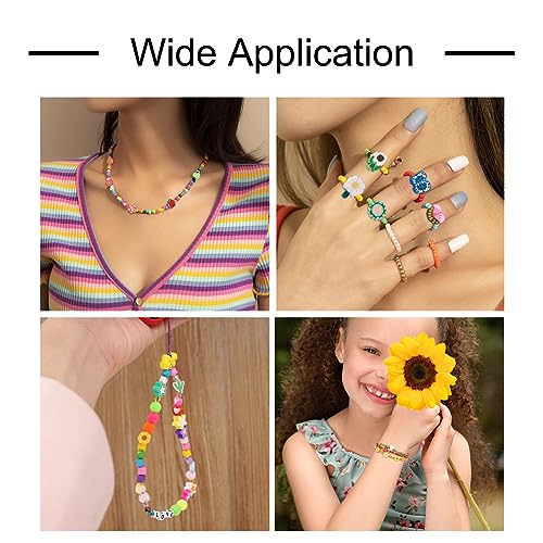200Pcs Fruit Flower Clay Apple Strawberry Lemon Peach Watermelon Polymer Clay Daisy Cactus Butterfly Ladybug Clay Spacer Beads for DIY Bracelet Necklace Jewelry Making - color: Mixed Shape